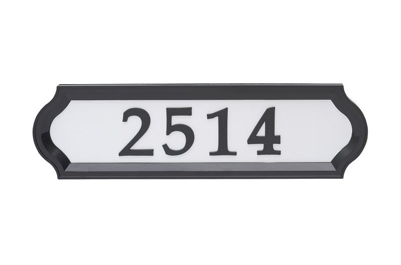 Whitehall Products Nite Bright Address Sign, 16" x 4.5", Black Numbers White Reflective Background - Image 4